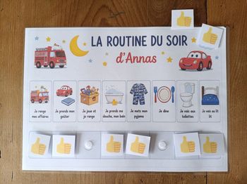 Fiche routine du soir