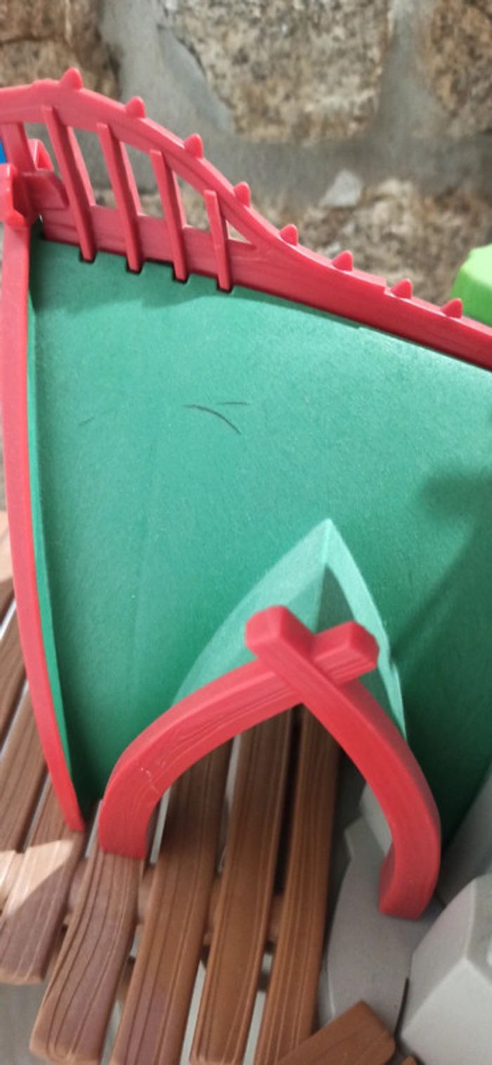 Rocher ile viking de beurk avec armes playmobil - photo numéro 3