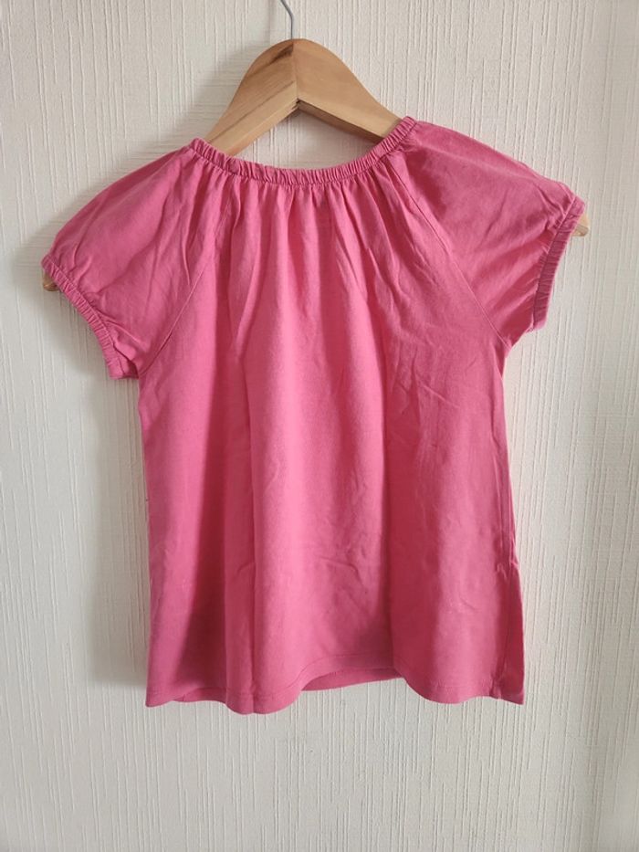 Tee-shirt manches courtes rose 6/8 ans H&M - photo numéro 6