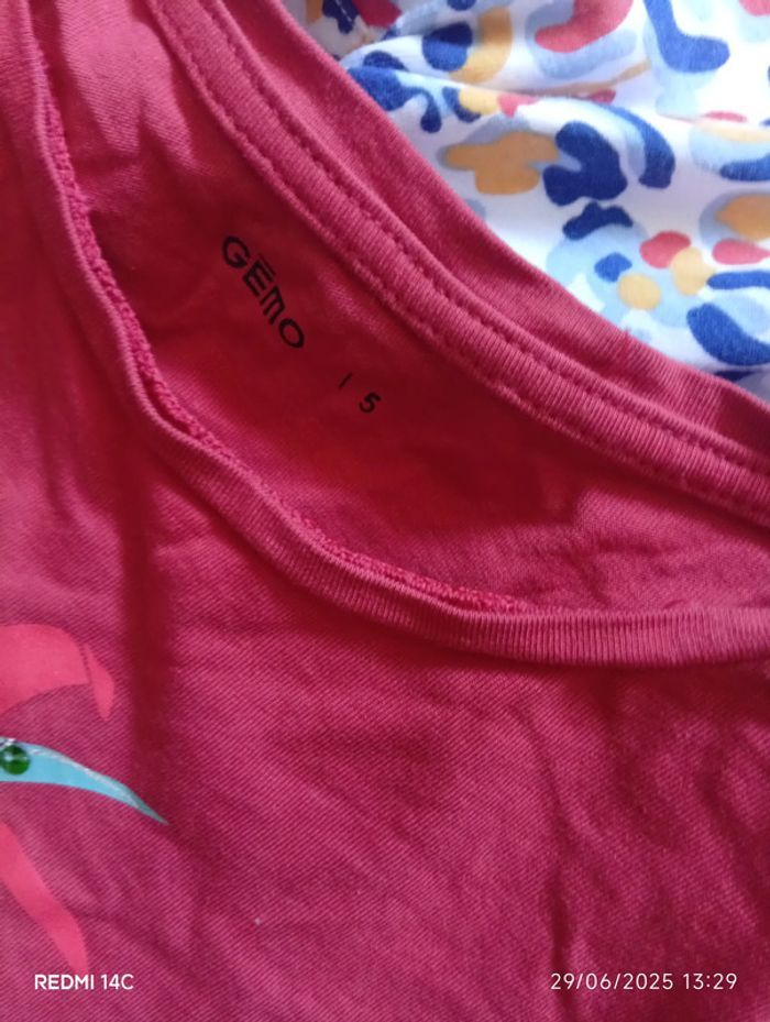 Lot 12 t shirt fille 5ans - photo numéro 8