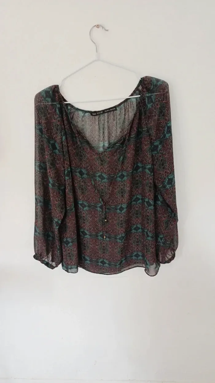 Blouse transparente Zara