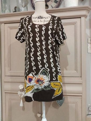 Tunique imprimée et paillettes jacqueline riu taille 5