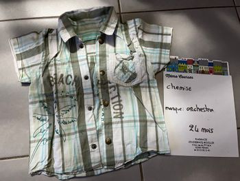 Chemise garçon 24 mois