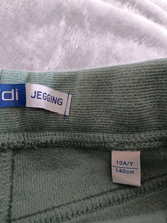 Jegging vert fils pailletés 10 ans Okaïdi - photo numéro 4