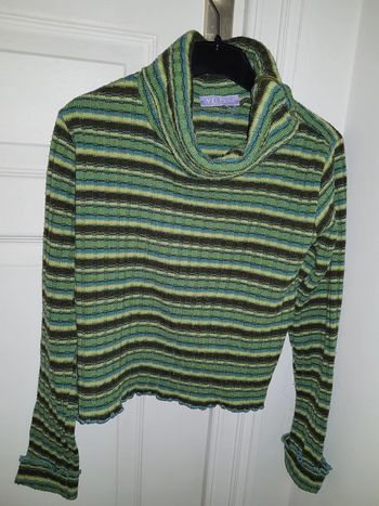 Pull col roulé