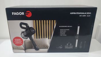 Aspirateur Balai pliable multi-usages FAGOR FG7752CR Neuf.