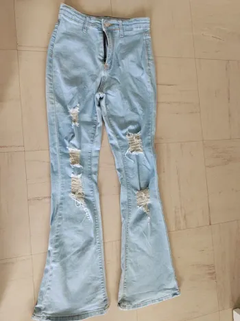 Jeans pattes éléphant