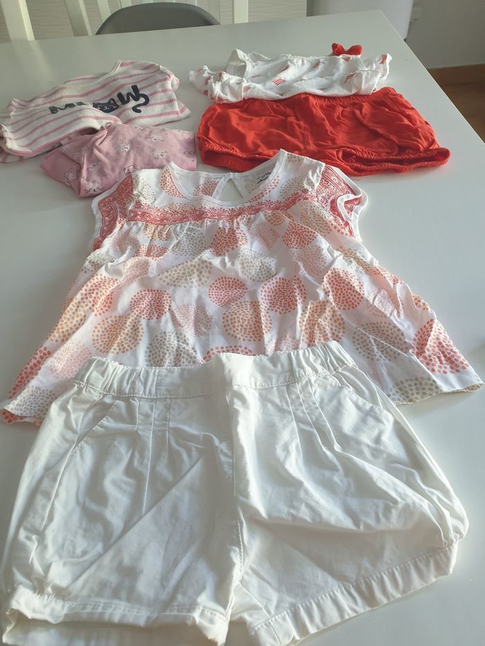 Lot de 3 ensembles fille 12 mois