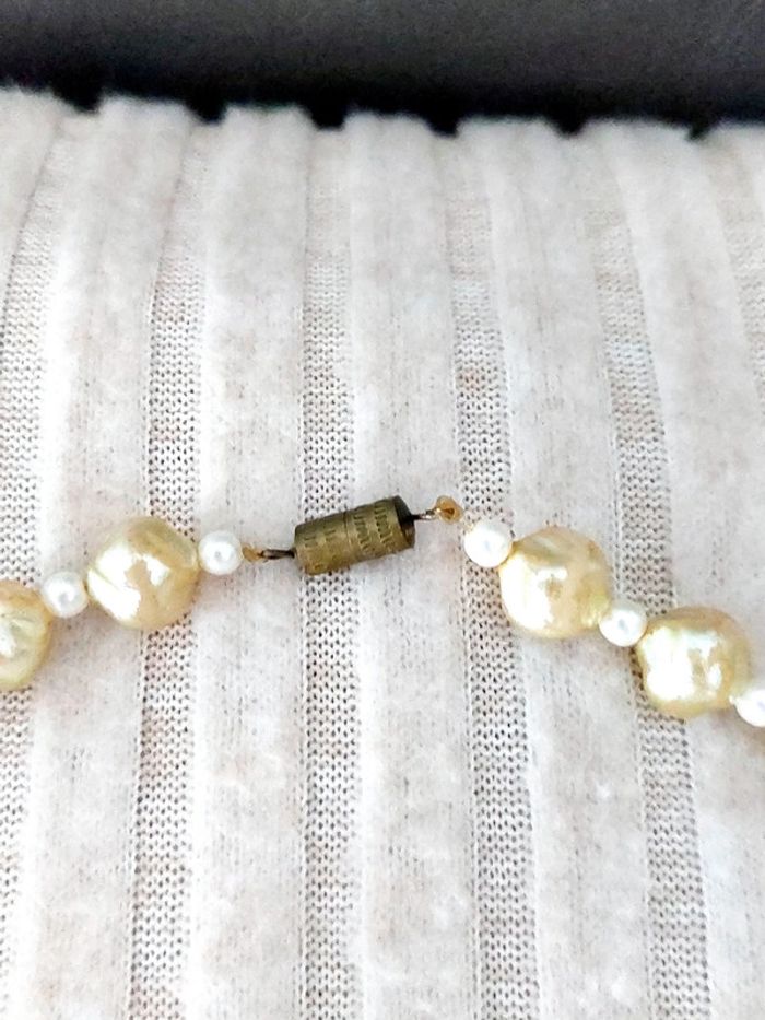 Magnifique collier de perles vintage nacrées - photo numéro 3