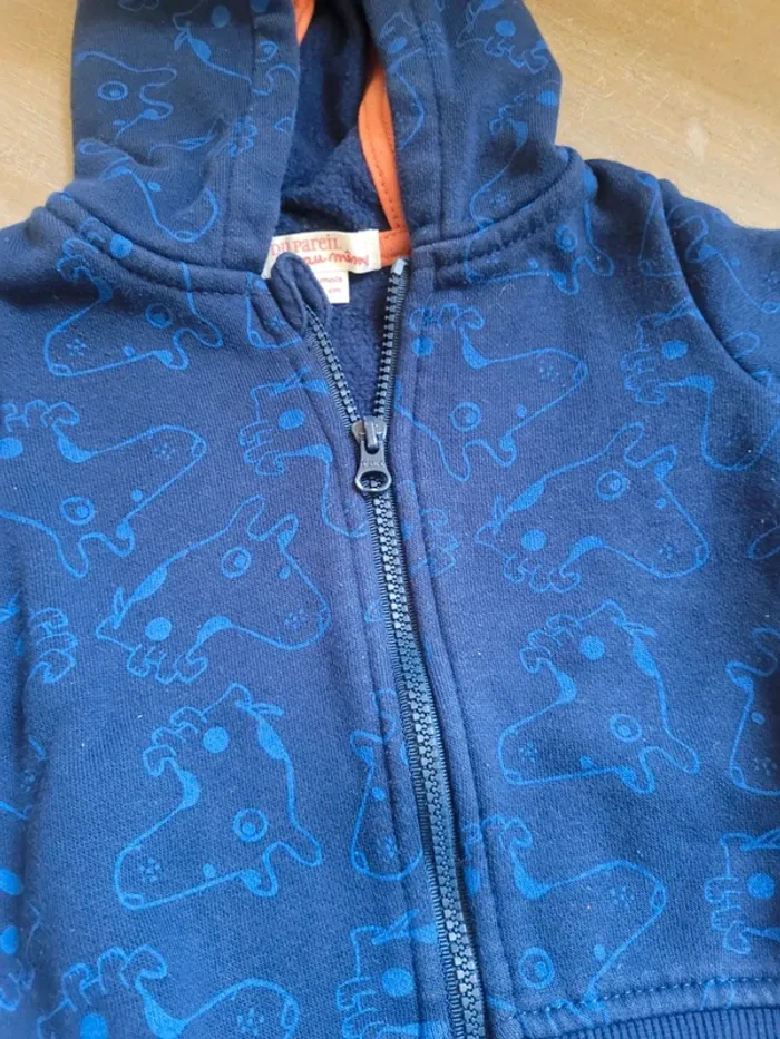 Pull zippé 3 mois - Du Pareil au même - photo numéro 2