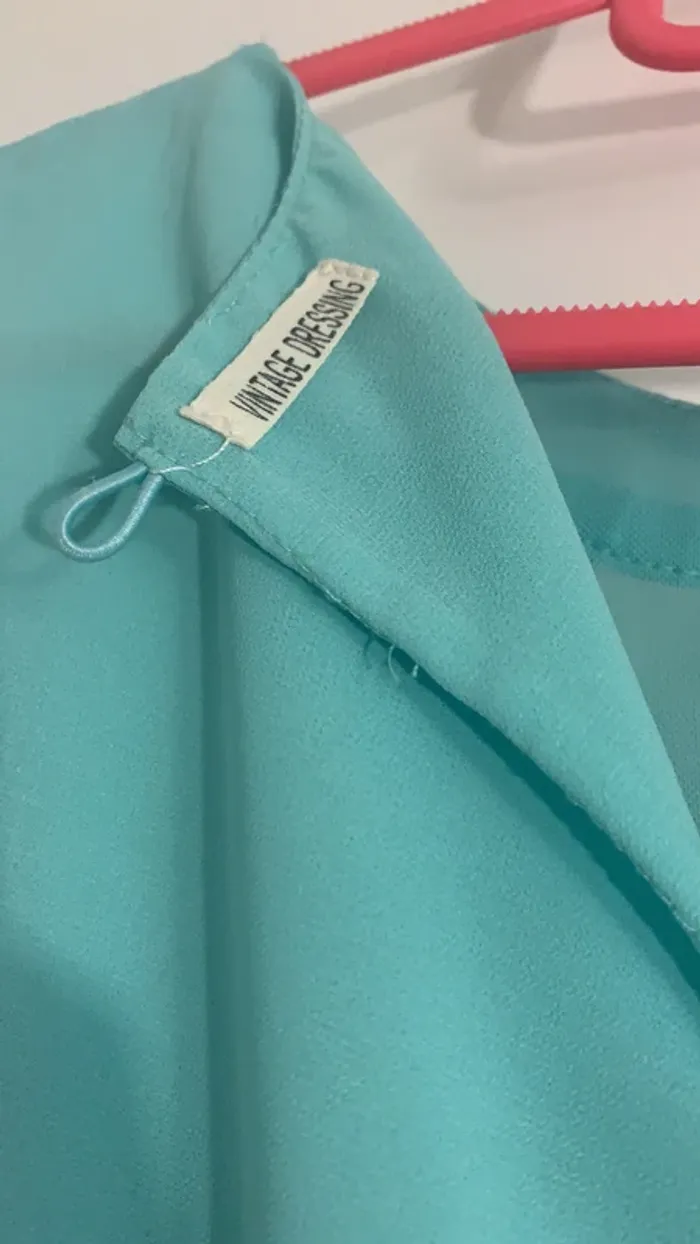 Robe bleue turquoise - photo numéro 4