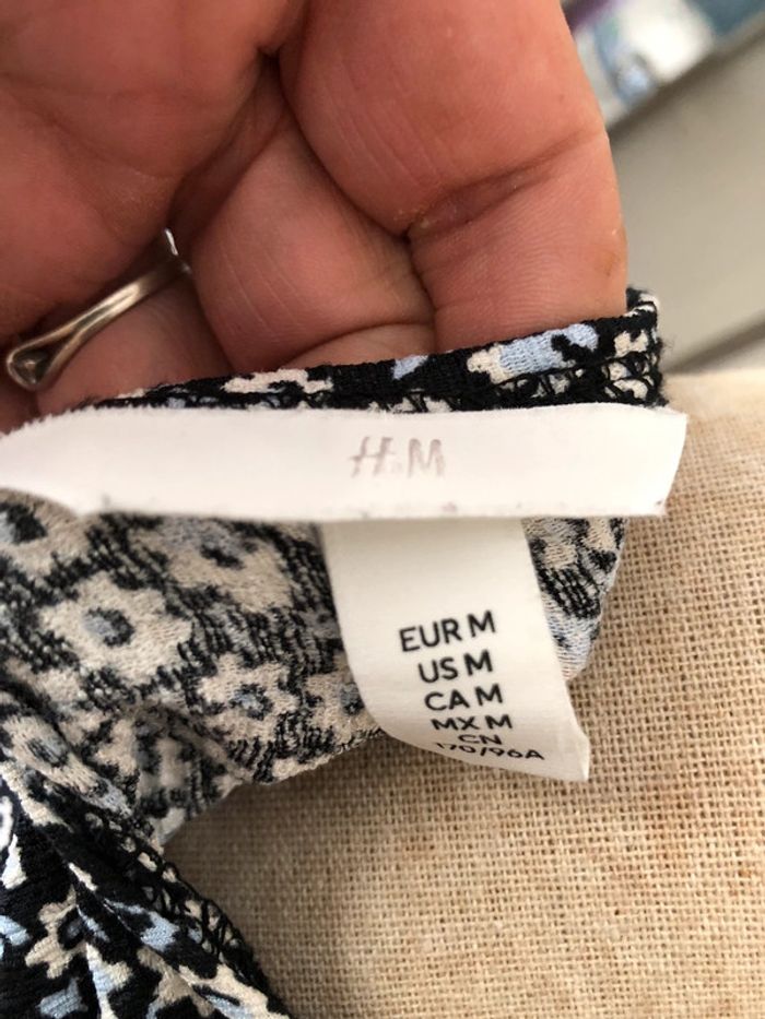 Robe longue taille 38 marine et blanche impeccable - photo numéro 5