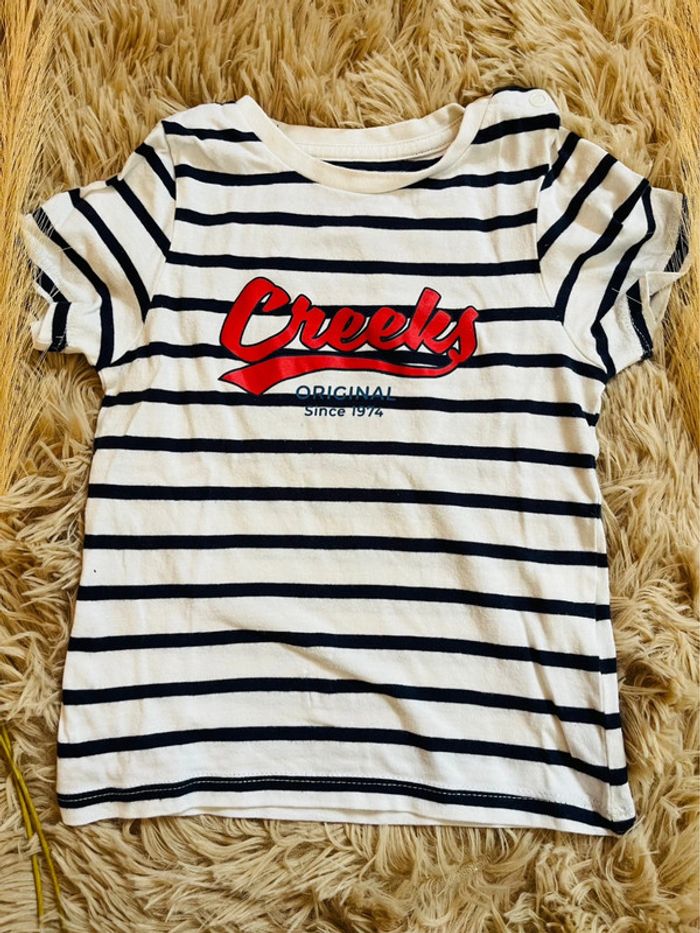 T-shirt manches courtes marinière - photo numéro 2
