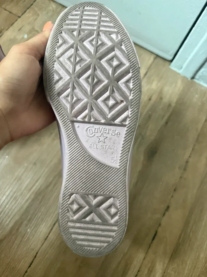 Converse Chuck Taylor All Star montantes – Vernis rose poudré – Taille 38 - photo numéro 5