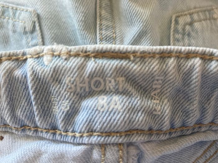short en jeans broderie fleurs - photo numéro 5