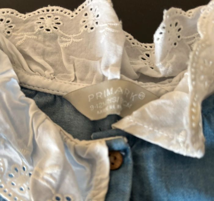 Tunique en jean avec col / Taille 9/12 mois - photo numéro 2