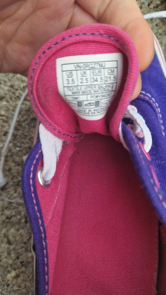 Belle vans enfant taille 34.5 😊 neuf sans étiquette - photo numéro 7