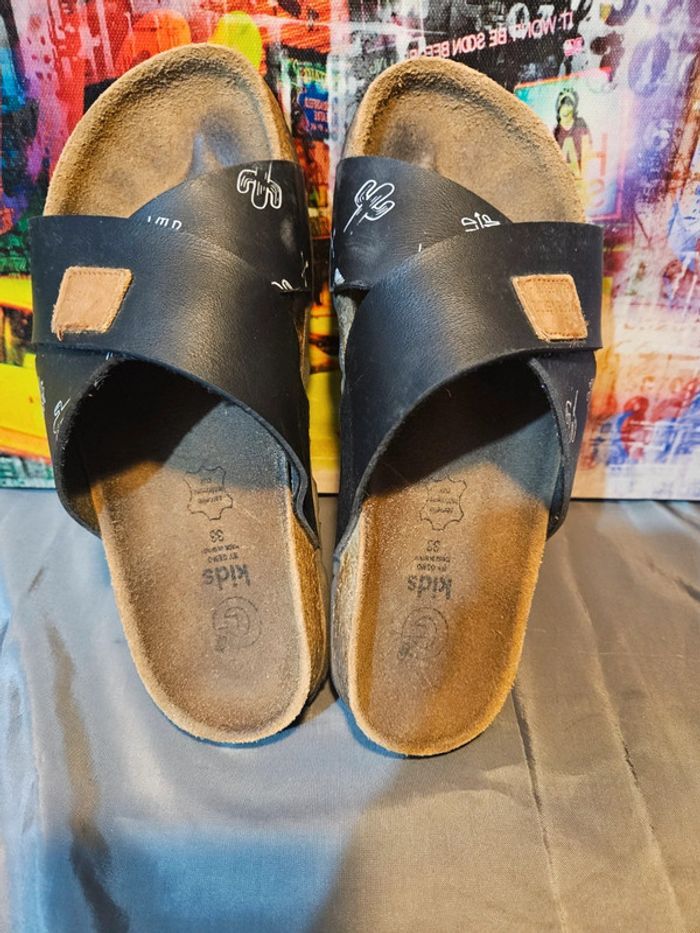 Claquette en cuir - photo numéro 3