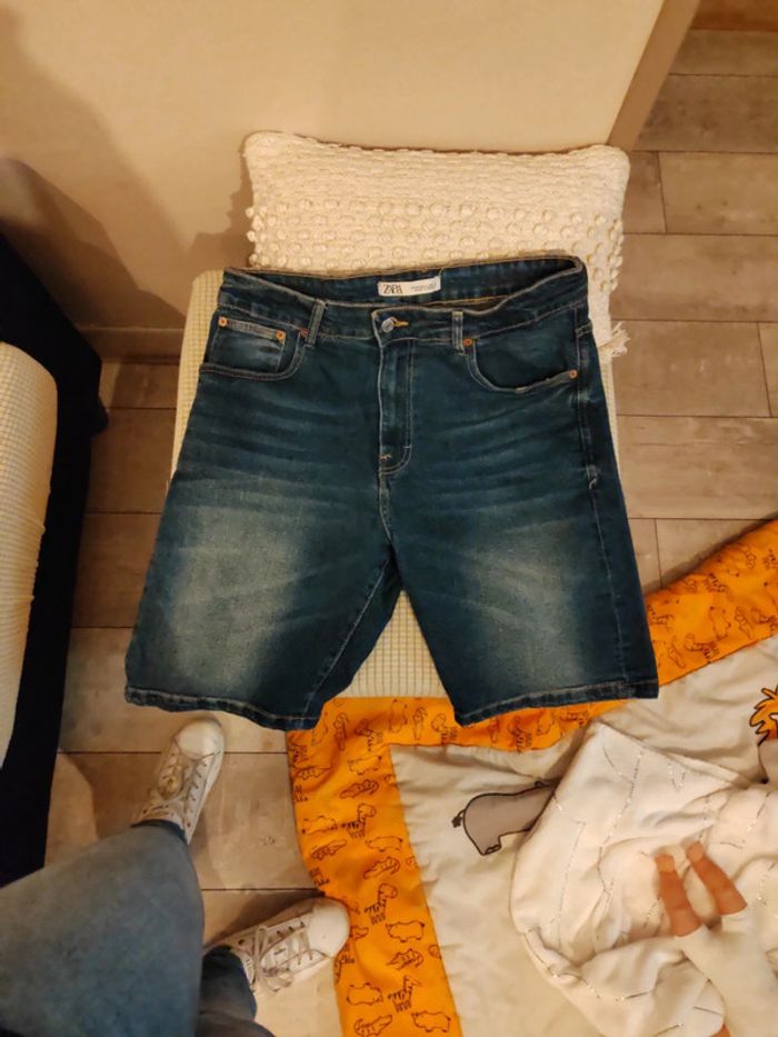 Short en jean homme Zara