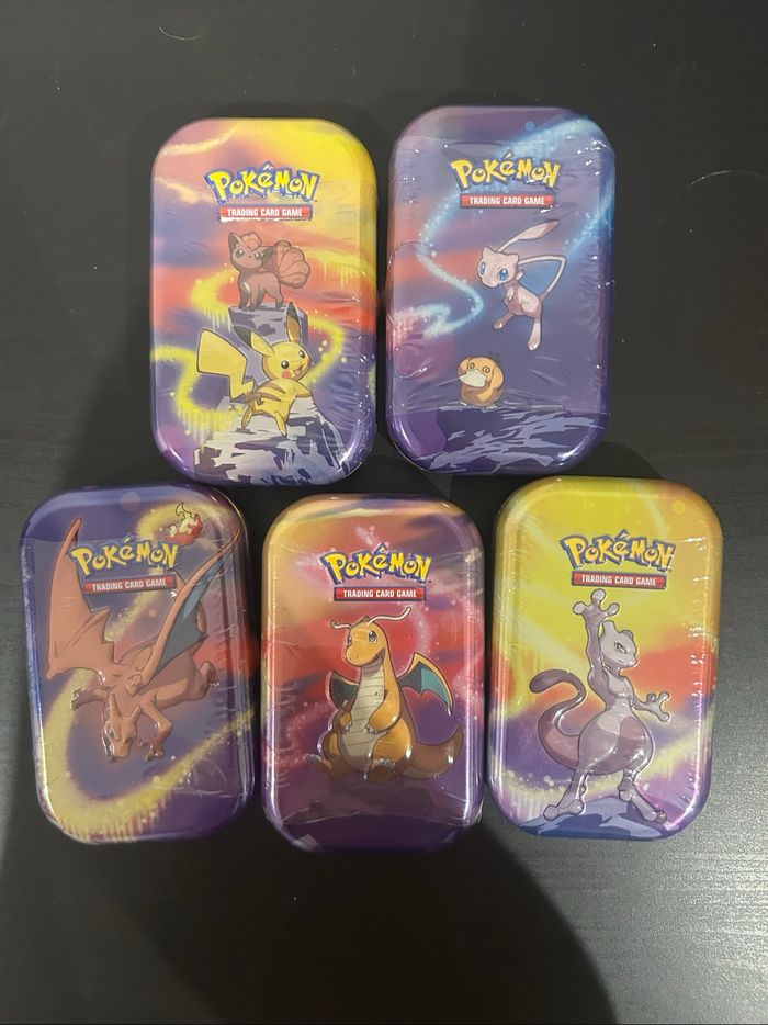 Art set des 5 mini tins pouvoir de kanto
