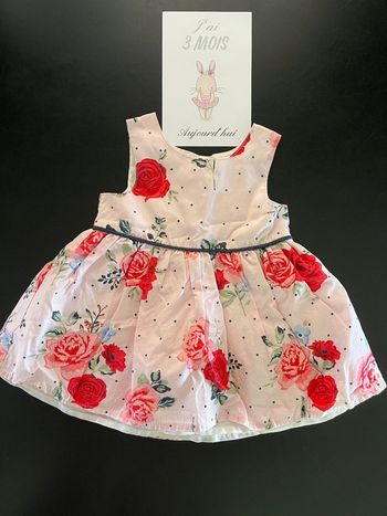 Robe roses 3 mois