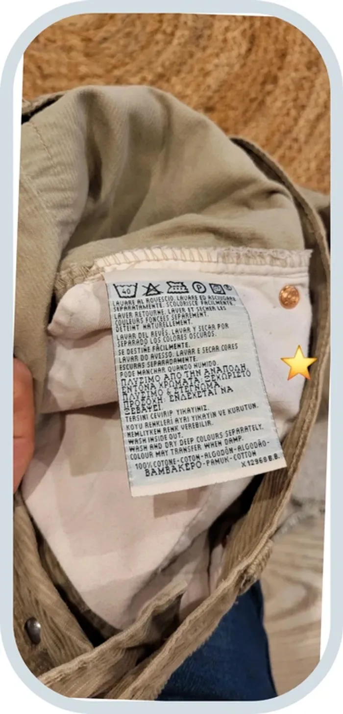 Jean Levi's 551 – Coupe droite vintage – Beige/ Kaki clair - Très bon état - Taille 38/40 - photo numéro 8