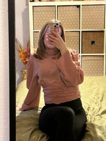 Top manche longue Zara rose