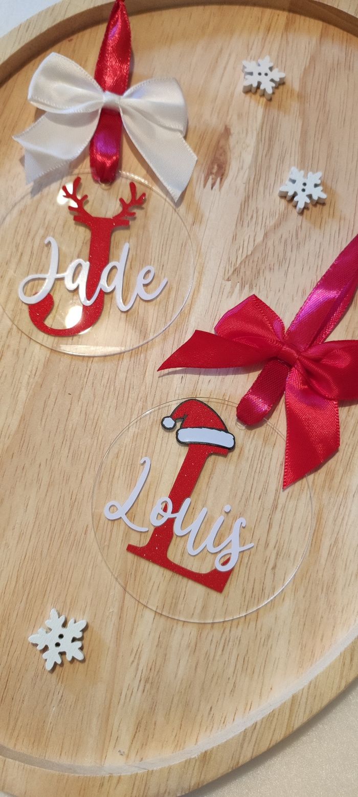 Boule de Noël personnalisée ornement en acrylique - photo numéro 2