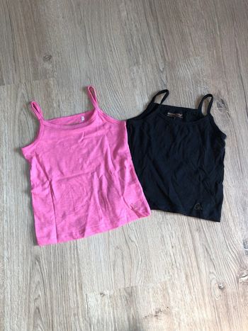 Lot de 2 tops orchestra rose et noir 2ans