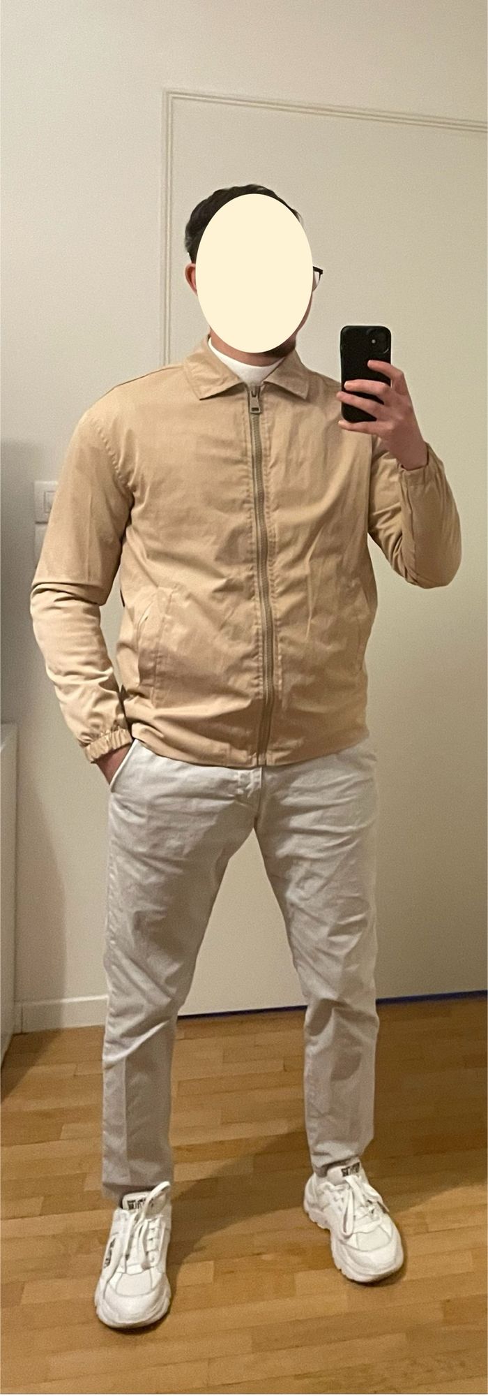Veste Zipée beige en excellent état - photo numéro 4
