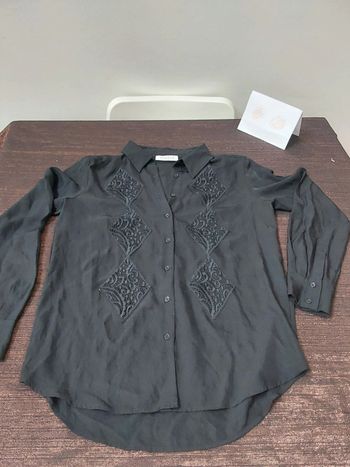 Chemise noir Sandro