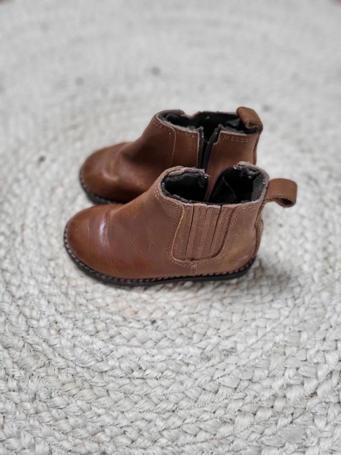 Bottines en cuir zara