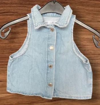 Gilet en jean sans manches ZARA - Taille 8-9 ans (130 cm)