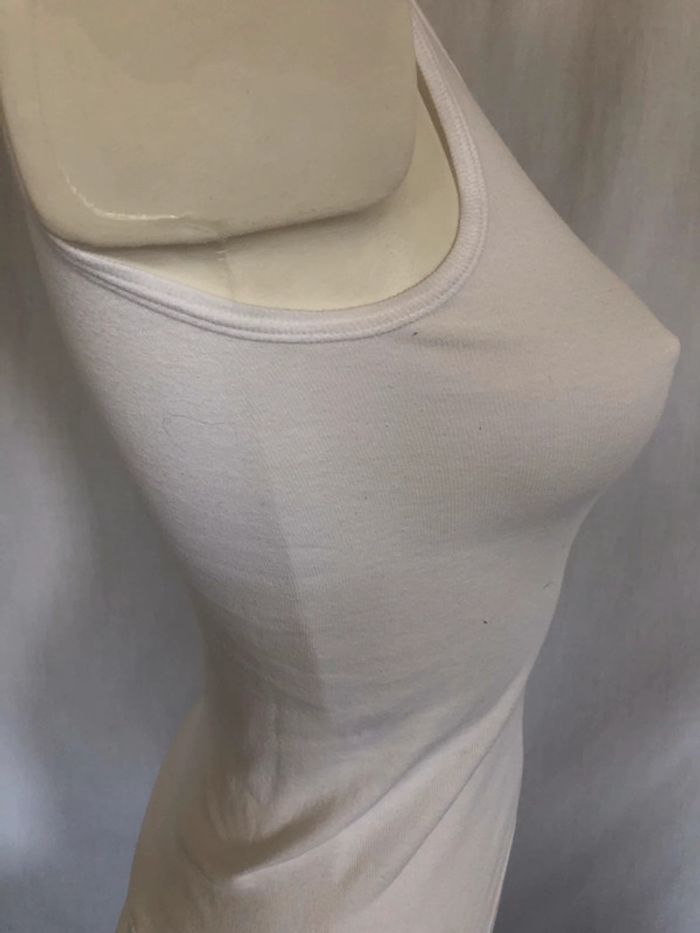 Débardeur blanc coton sans coutures taille 34 très bon état - photo numéro 5