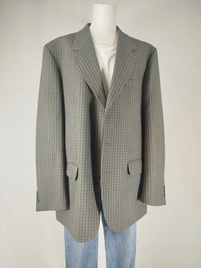 Veste costume - Blazer en Laine Homme Vintage Travelling x Ternyck Frères - Fabriqué en France - photo numéro 3