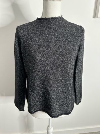 Pull en maille gris moucheté Tommy Hilfiger T38 M