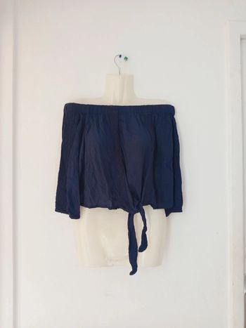 Blouse courte (crop top) à noué femme w