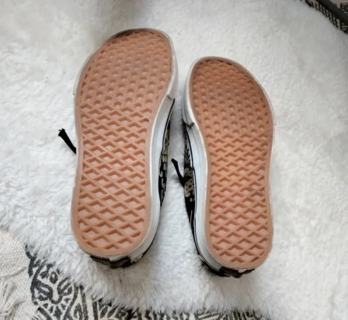 Vans fleuries noir et doré - photo numéro 6