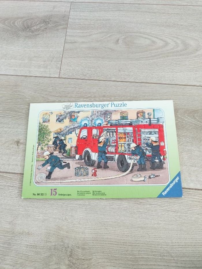 Puzzle 15 pièces " les pompiers"