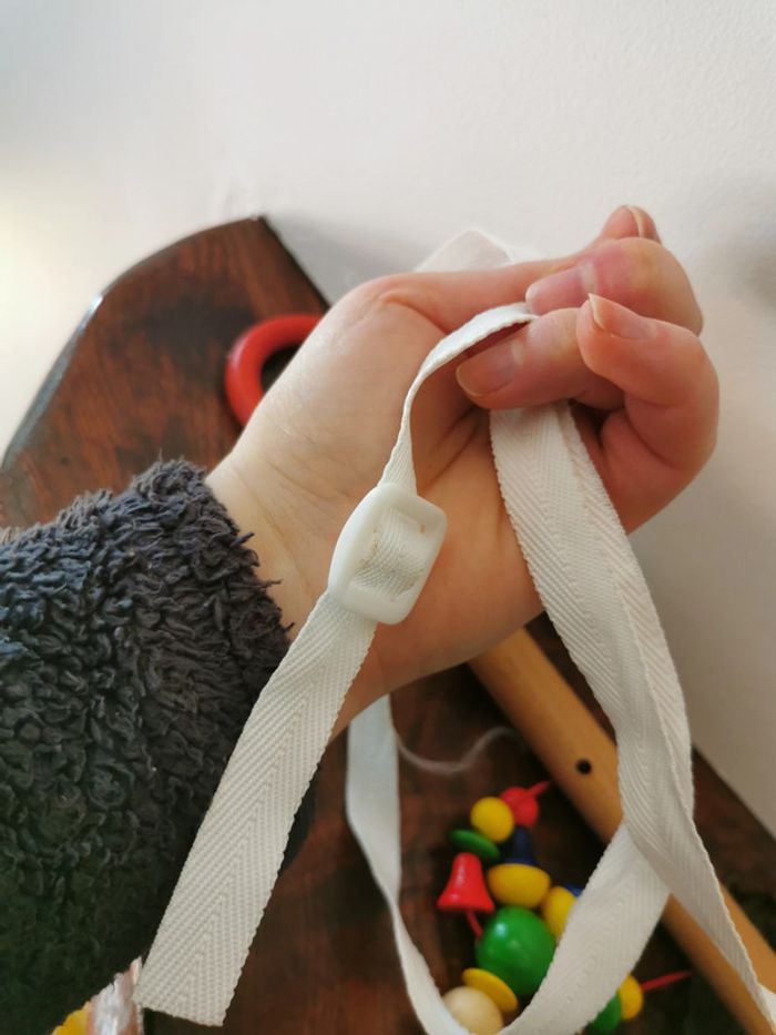 Jouet Baby gym - Boîte trapèze - clown en bois - photo numéro 3