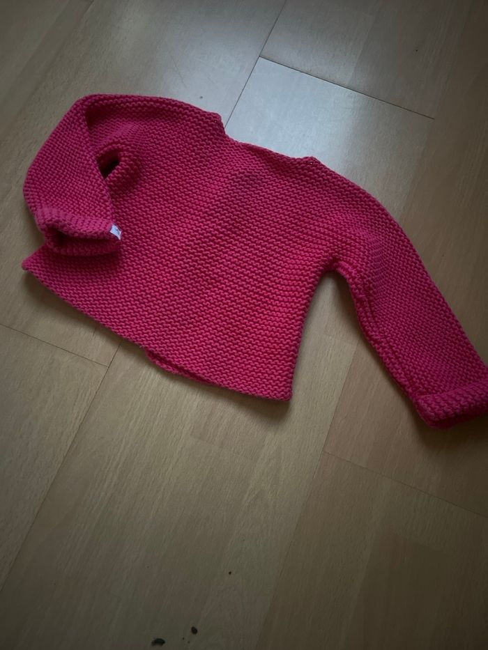 Gilet petit bateau   12mois  74 cm - photo numéro 4