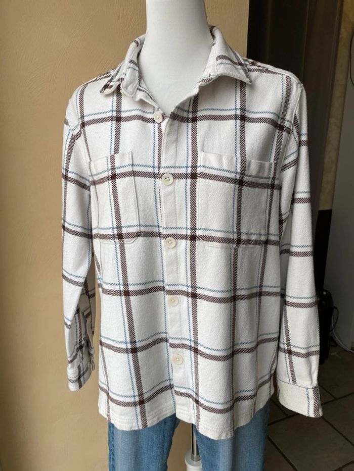 Chemise à carreaux épaisse Gemo M - photo numéro 7