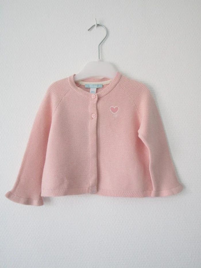 Gilet rose Obaïbi 9 mois NEUF - photo numéro 2