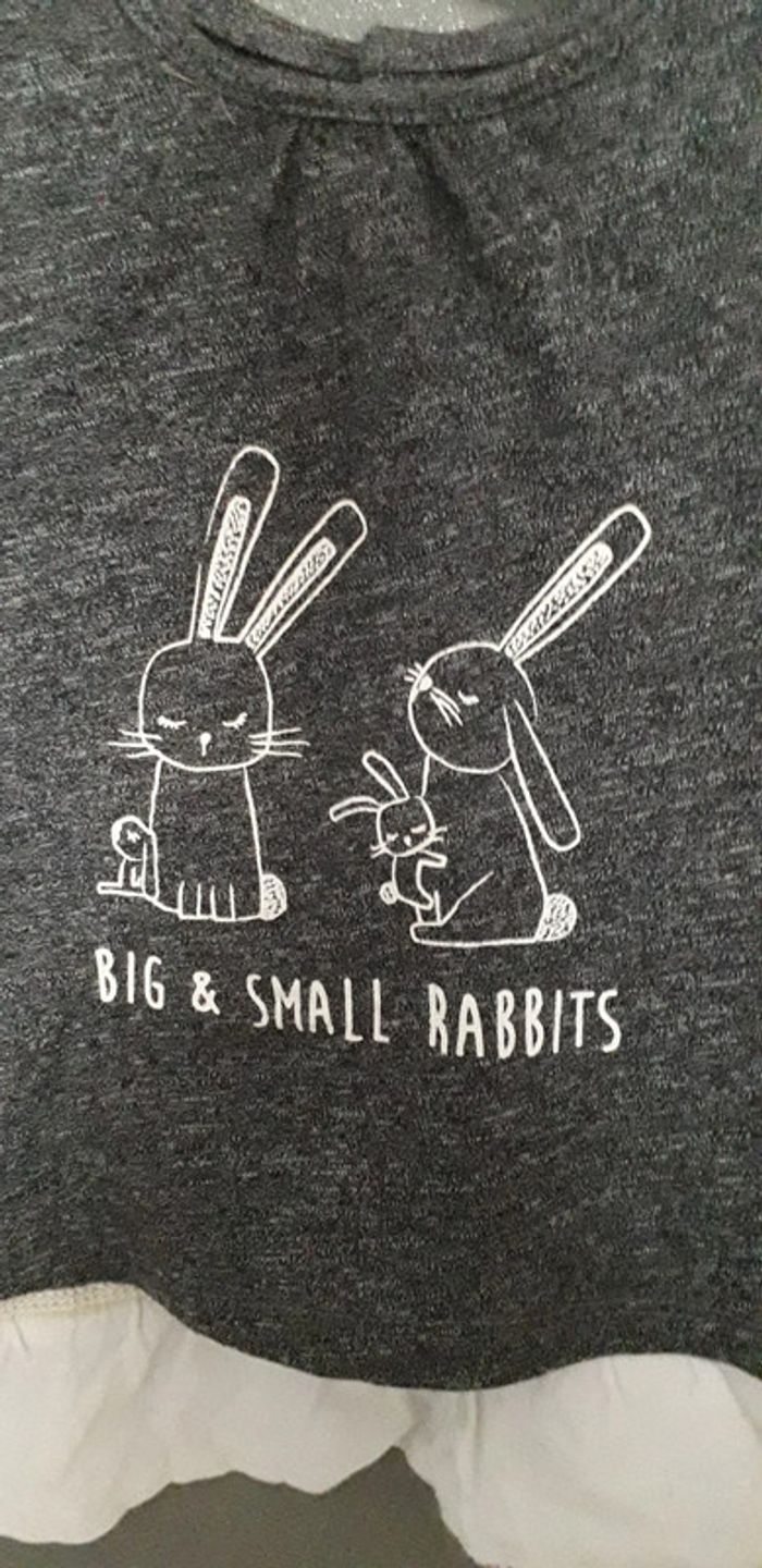 T.shirt tunique manches longues 9 mois - photo numéro 3