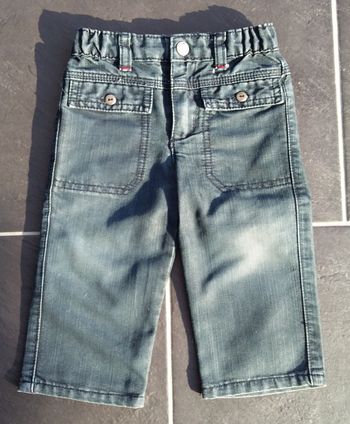 Joli jean garçon bleu foncé 1 an DPAM