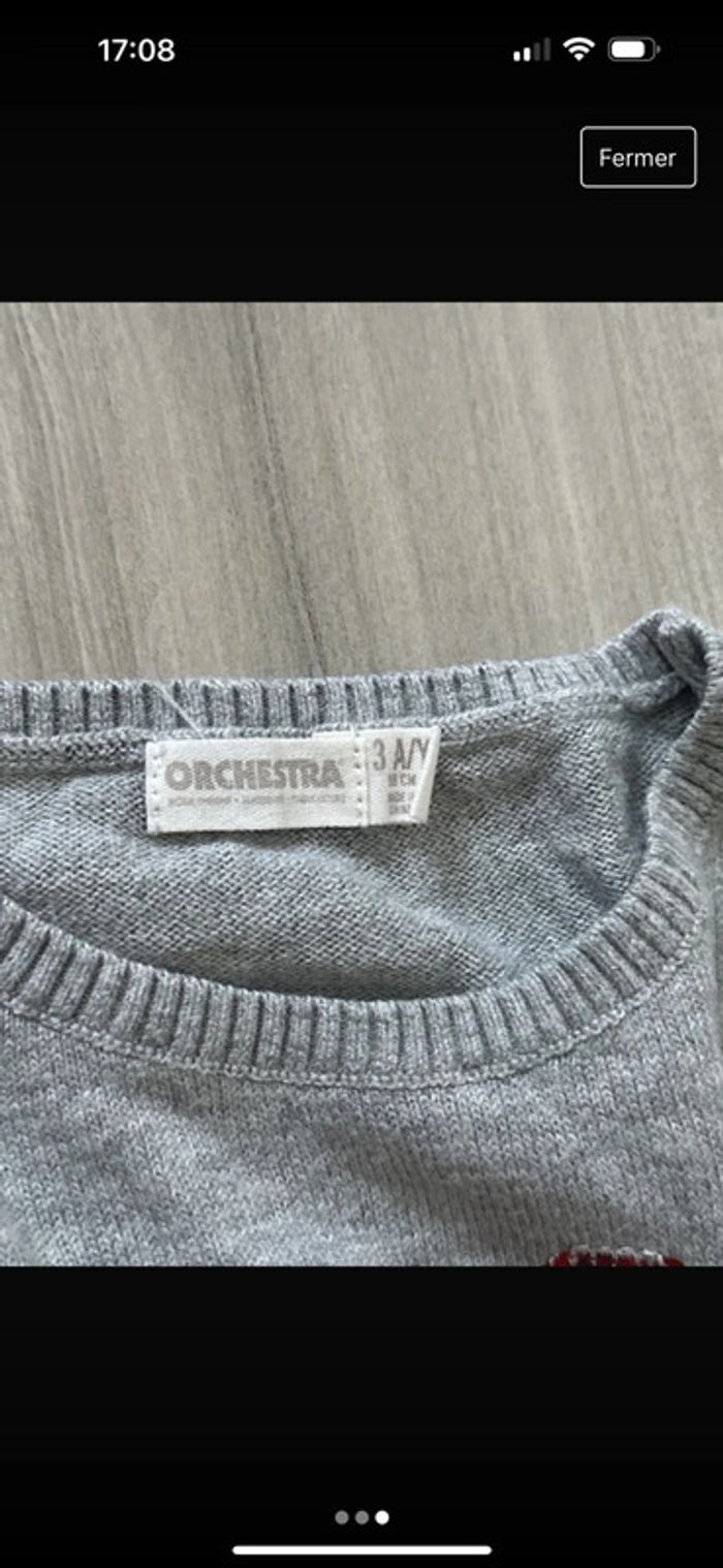 Robe fille orchestra 3 ans très bon état. Paillettes réversibles sur la pomme. - photo numéro 2