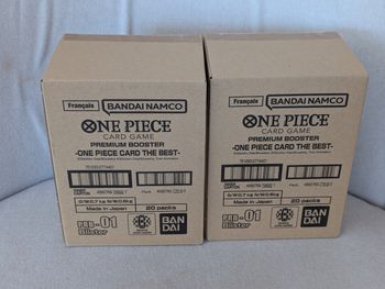 Lot One Piece PRB-01 The Best de 2 cases de 20 boosters sous blister Fr 🇫🇷