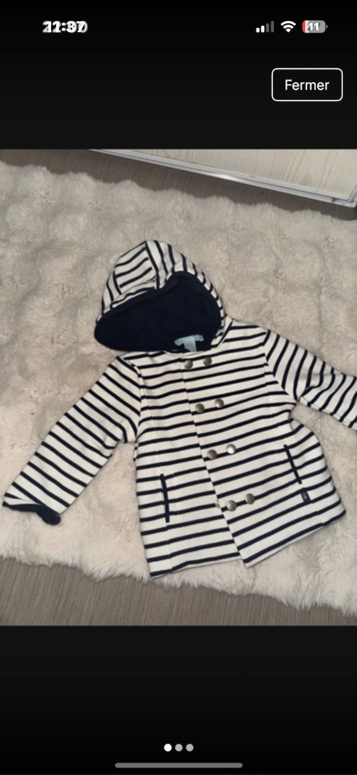 Veste  gilet à capuche obaibi 6 mois - photo numéro 2