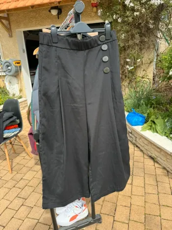 Pantalon fluide noir Zara