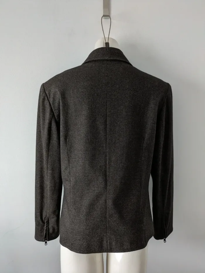 Veste zippée 100% laine - Infinitif - taille 44 - photo numéro 3